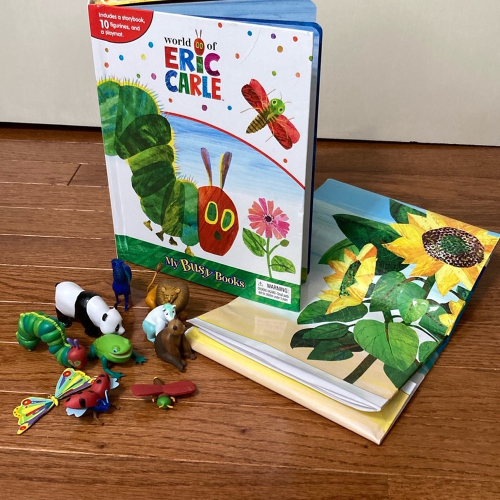 Eric Carle MY BUSY BOOK & Figurines  playmat